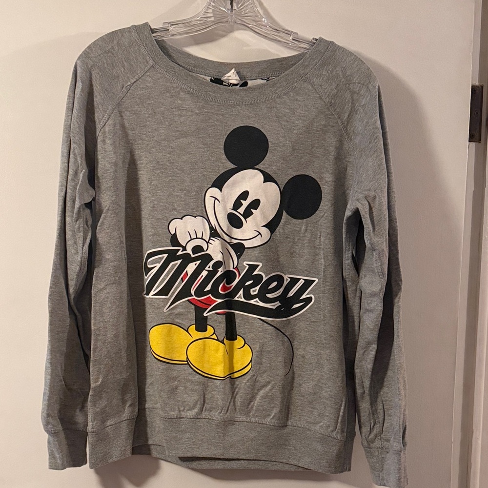 Disney Gray Mickey Mouse Sweatshirt